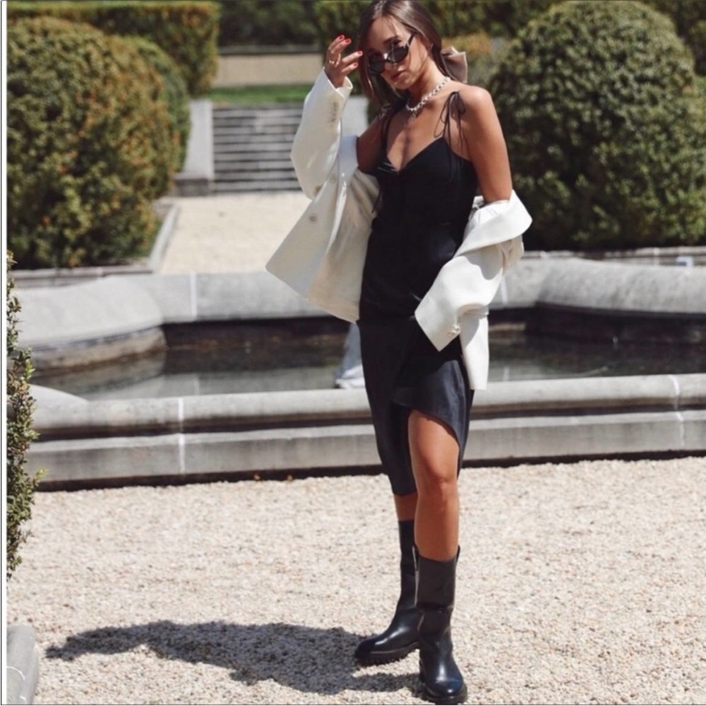 DANIELLE BERNSTEIN Black Midi Dress